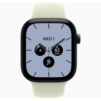 Apple Watch Series 12, 42 mm, Night Blue Ceramic GPS+Cellular Pale Succulent Sport Band M/L