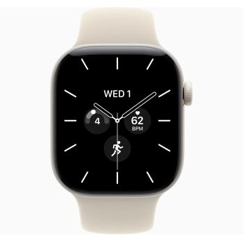 Apple Watch Series 12, 42 mm, Pearl White Ceramic GPS+Cellular Sand Sport Band S/M