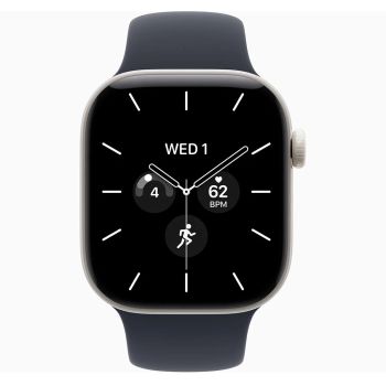 Apple Watch Series 12, 42 mm, Pearl White Ceramic GPS+Cellular Navy Blue Sport Band S/M