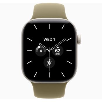 Apple Watch Series 12, 46 mm, Pearl White Ceramic GPS+Cellular Olive Sport Band S/M