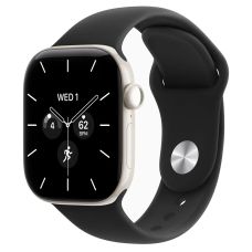 Apple Watch Series 12, 46 mm, Pearl White Ceramic GPS+Cellular Black Sport Band M/L
