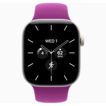 Apple Watch Series 12, 42 mm, Pearl White Ceramic GPS+Cellular Magenta Sport Band S/M