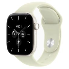 Apple Watch Series 12, 46 mm, Pearl White Ceramic GPS+Cellular Pale Succulent Sport Band M/L