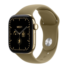Apple Watch Series 12, 46 mm, Radiant Gold Titanium GPS+Cellular Olive Sport Band M/L