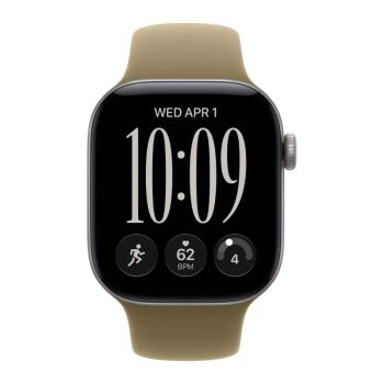 Apple Watch Series 12, 42 mm, Space Gray Aluminum Olive Sport Band M/L