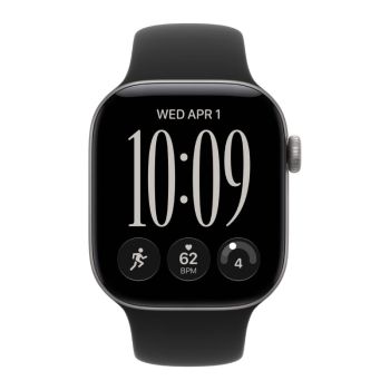 Apple Watch Series 12, 42 mm, Space Gray Aluminum Black Sport Band M/L