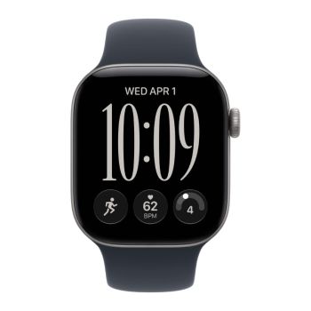 Apple Watch Series 12, 42 mm, Space Gray Aluminum Navy Blue Sport Band S/M