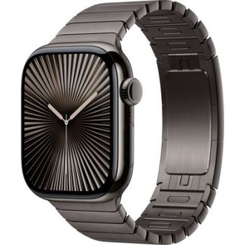 Умные часы Apple Watch Series 10 46 мм, S/M 130-200 мм, Titanium Case GPS+Cellular, Slate (серый/темный)