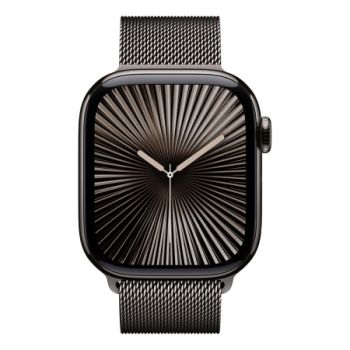 Умные часы Apple Watch Series 10 46 мм, S/M (140–190 мм), Titanium Case GPS+Cellular, Milanese Loop, Slate (серый/темный)