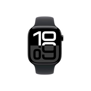 Умные часы Apple Watch Series 10 46 мм, M/L 140-245 мм, Aluminium Case GPS+Cellular, Sport Band, Jet Black