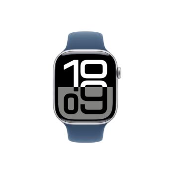 Умные часы Apple Watch Series 10 42 мм, M/L 140-245 мм, Aluminium Case GPS, Sport Band, Silver