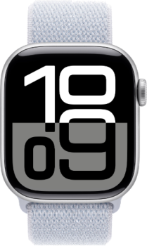 Умные часы Apple Watch Series 10 42 мм, Aluminium Case GPS, Sport Loop, Silver