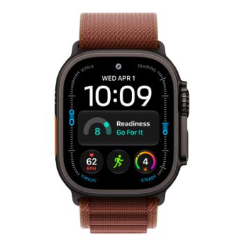 Apple Watch Ultra 4, 49 мм, Black Titanium Burgundy Alpine Loop M/L