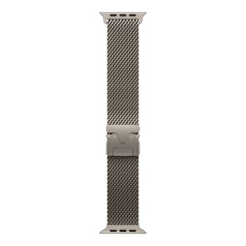 Apple Watch Ultra 4, 49 мм, Natural Titanium Natural Milanese Loop L