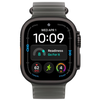 Apple Watch Ultra 4, 49 мм, Black Titanium Translucent Black Ocean Band M/L