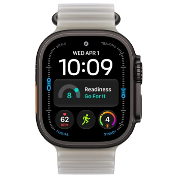 Apple Watch Ultra 4, 49 мм, Black Titanium Translucent Gray Ocean Band M/L