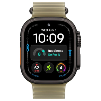 Apple Watch Ultra 4, 49 мм, Black Titanium Translucent Kelp Ocean Band M/L