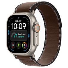 Apple Watch Ultra 4, 49 мм, Natural Titanium Dark Umber Trail Loop M/L