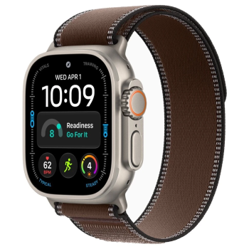 Apple Watch Ultra 4, 49 мм, Natural Titanium Dark Umber Trail Loop M/L