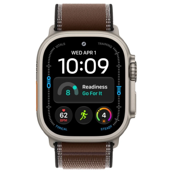 Apple Watch Ultra 4, 49 мм, Natural Titanium Dark Umber Trail Loop M/L