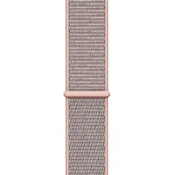 Apple Watch Series 4, 40 мм, корпус из золотистого алюминия, спортивный браслет цвета «розовый песок»