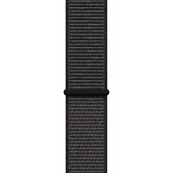 Apple Watch Series 4, 40 мм, корпус из алюминия цвета «серый космос», спортивный браслет черного цвета